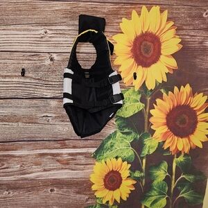 Pets Black Life Vest